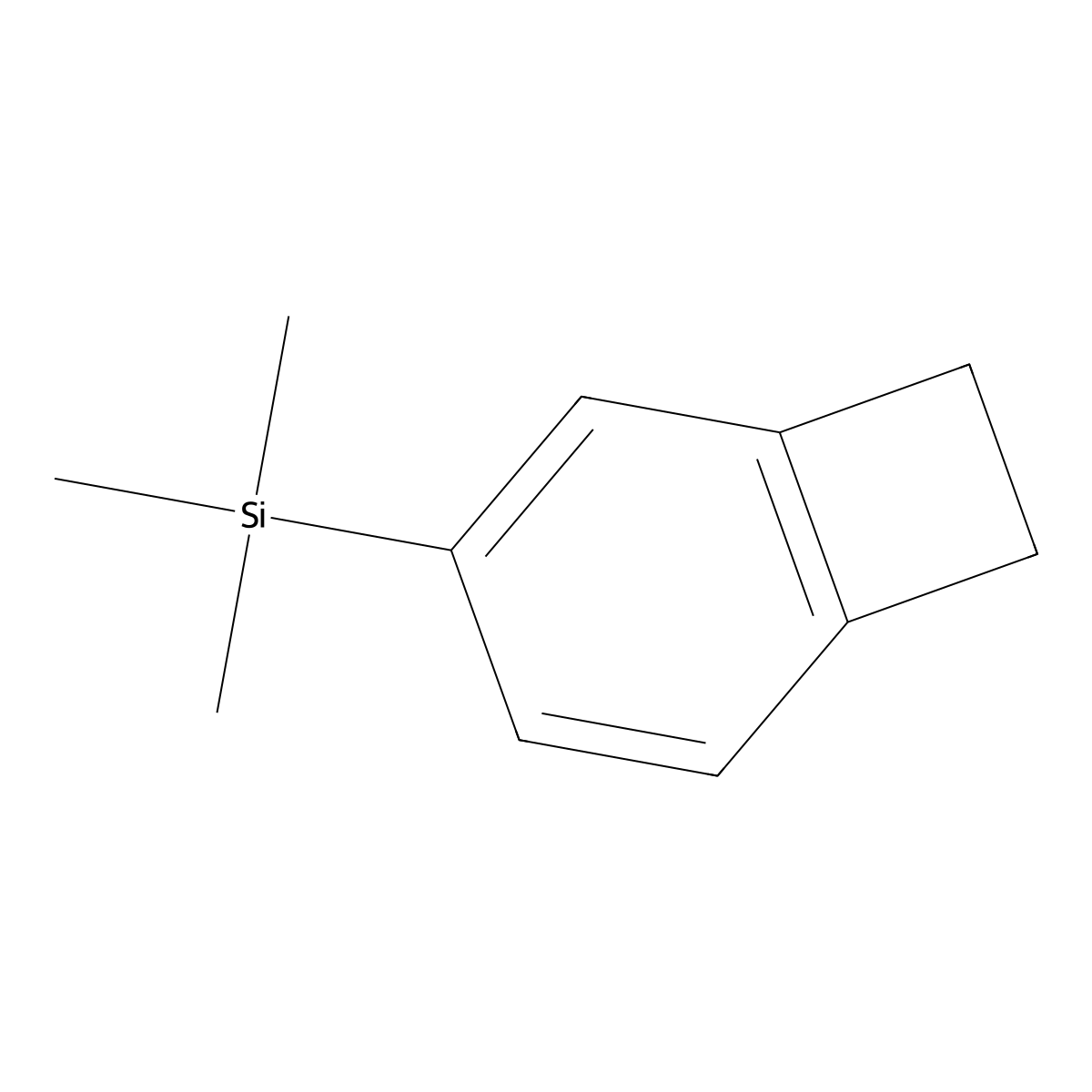 3-(Trimethylsilyl)bicyclo[4.2.0]octa-1,3,5-triene molecular structure, CAS 22417-30-7