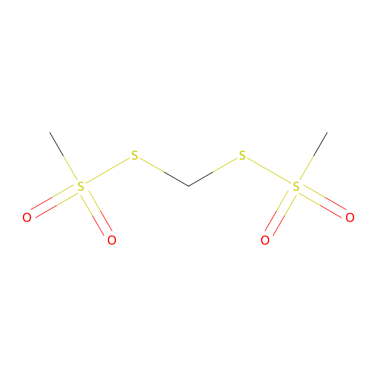 Methanesulfonothioic acid, S1,S1'-methylene ester molecular structure, CAS 22418-52-6