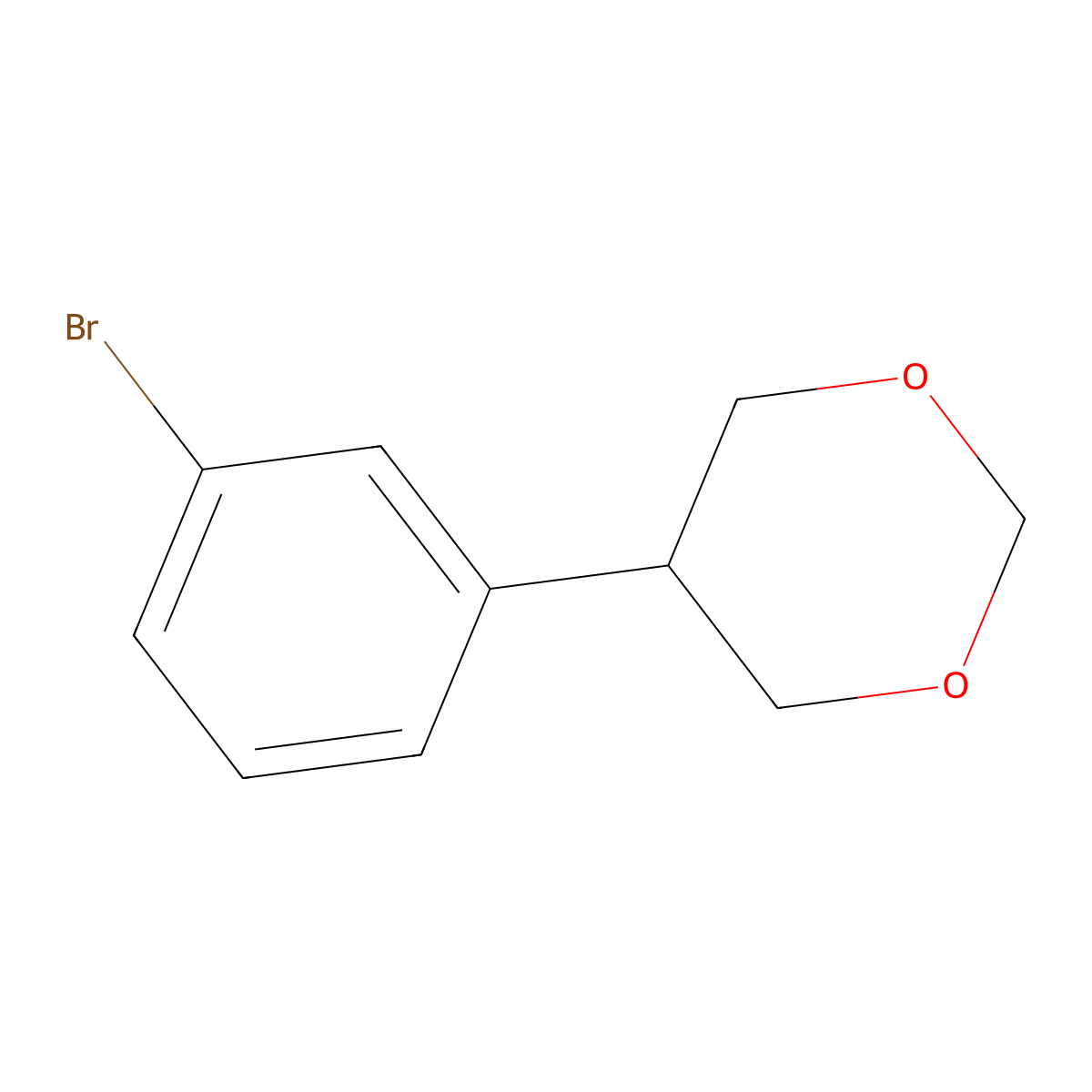 5-(3-Bromophenyl)-1,3-dioxane molecular structure, CAS 2241866-60-2