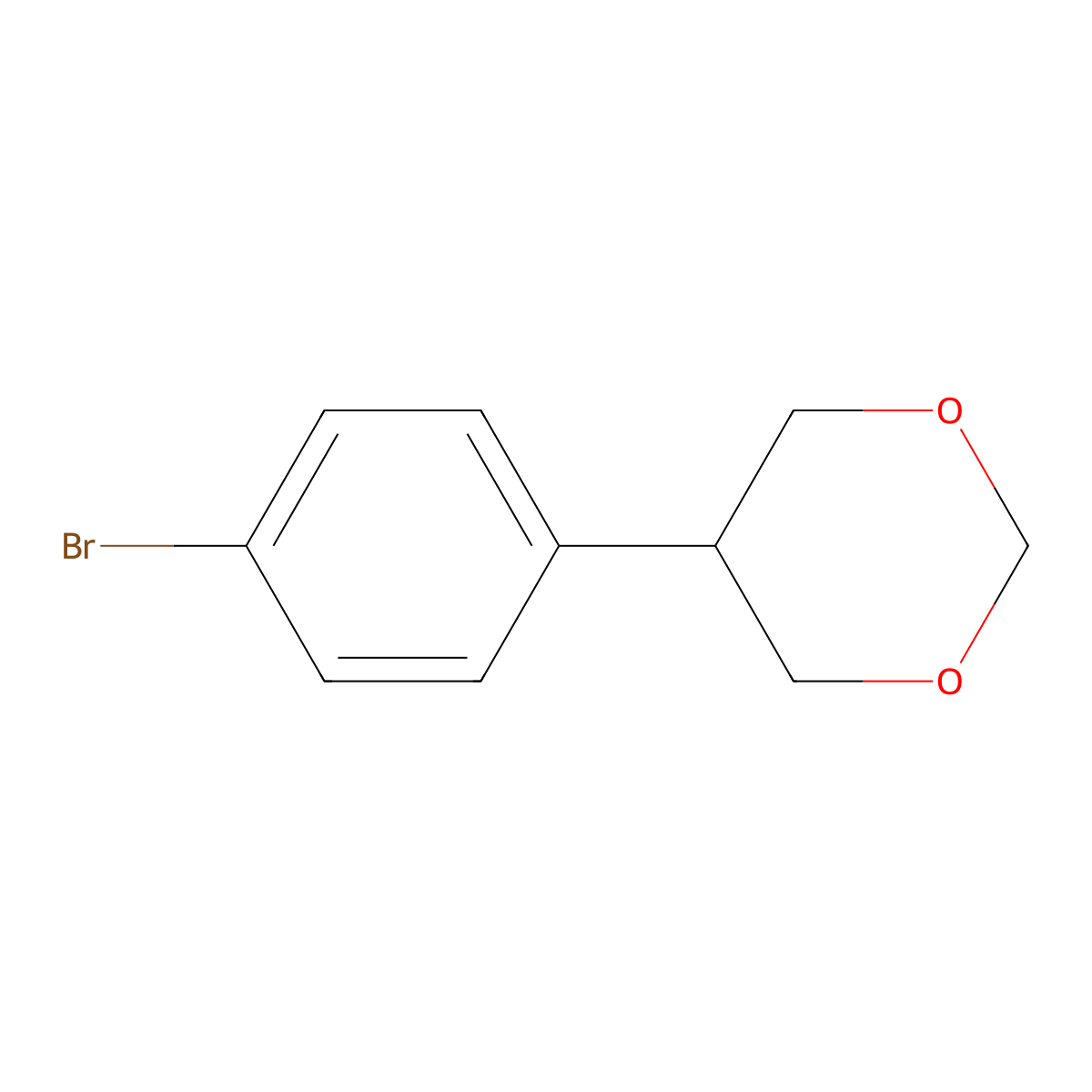 5-(4-Bromophenyl)-1,3-dioxane molecular structure, CAS 2241866-61-3