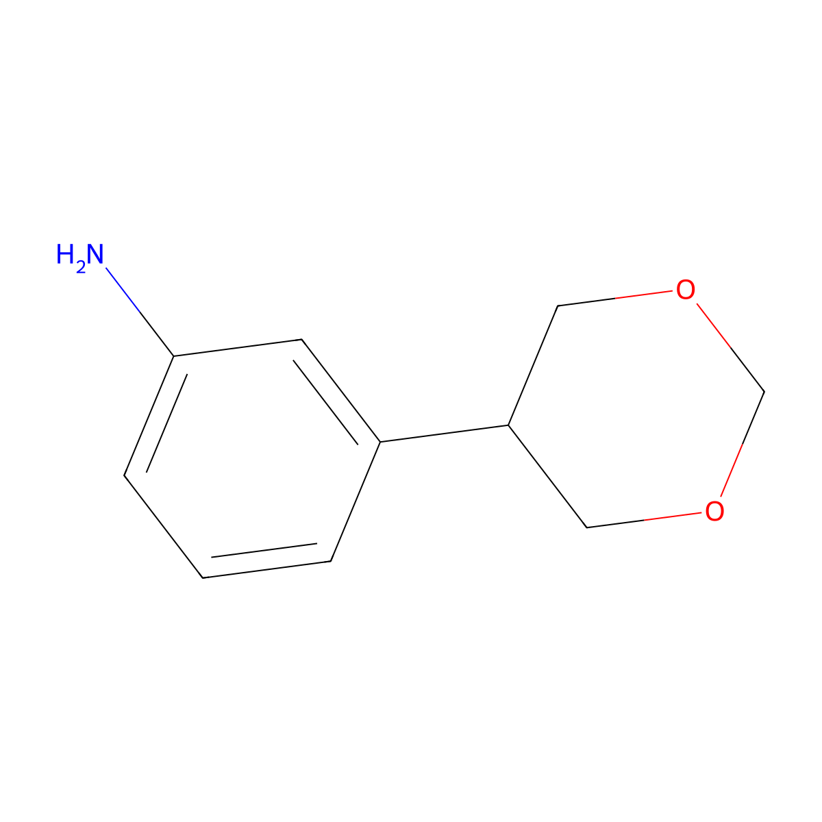 3-(1,3-Dioxan-5-yl)aniline molecular structure, CAS 2241866-63-5