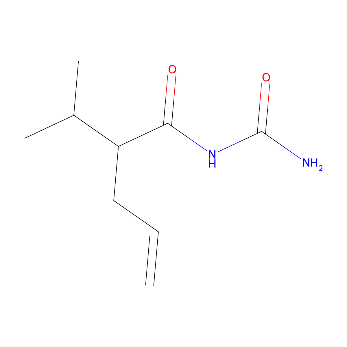 Allylisopropylacetylurea molecular structure, CAS 224189-17-7