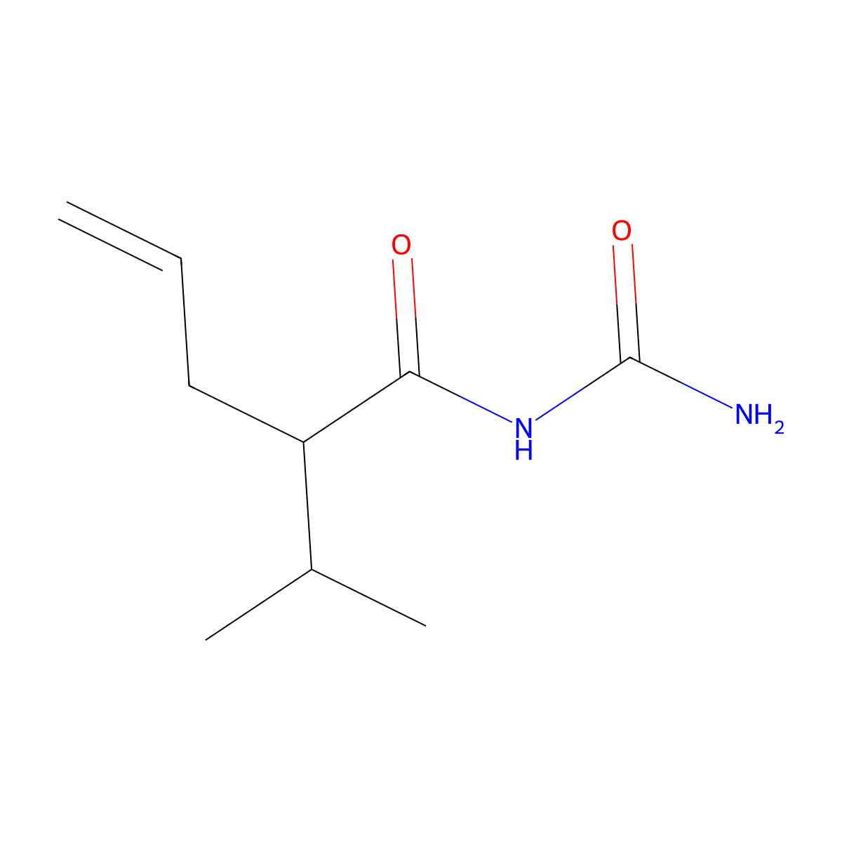Allylisopropylacetylurea molecular structure, CAS 224189-17-7