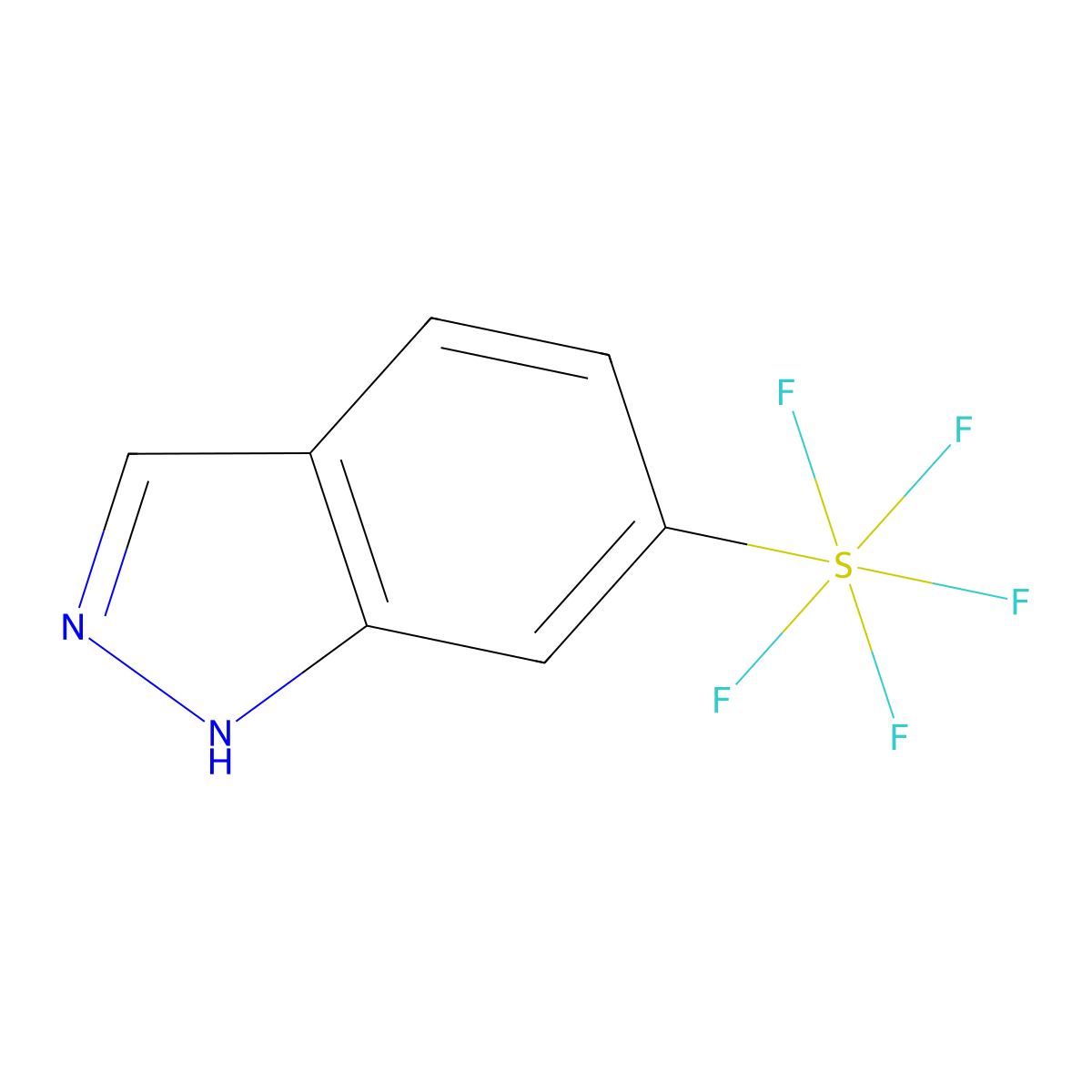 6-(Pentafluorosulfanyl)-1H-indazole molecular structure, CAS 2241926-74-7