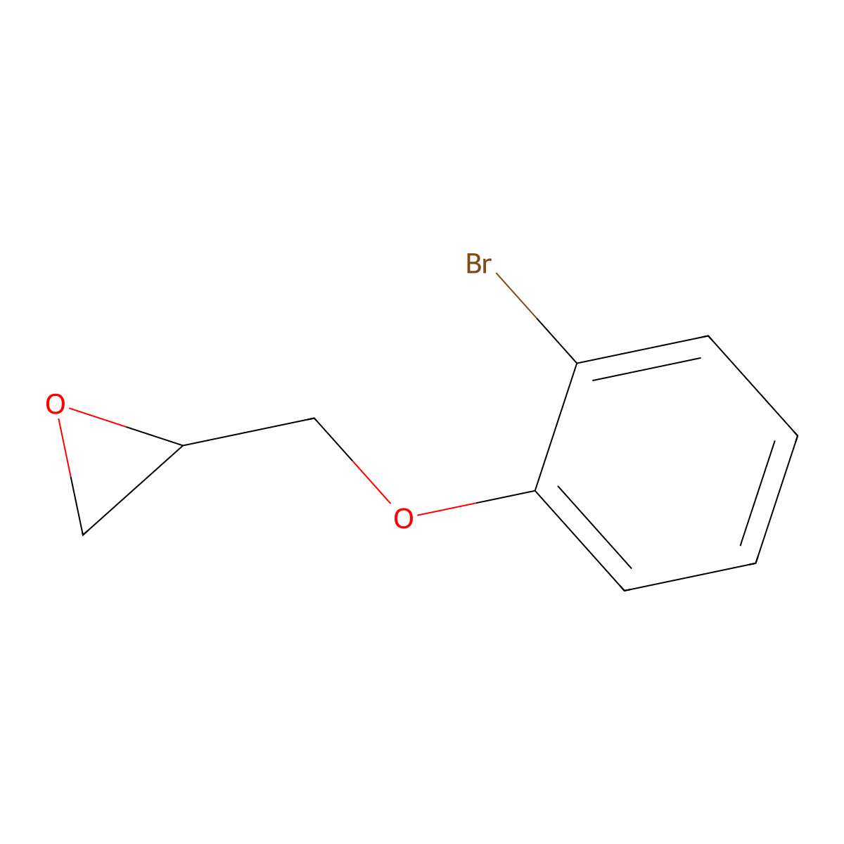 2-Bromophenyl glycidyl ether molecular structure, CAS 22421-56-3
