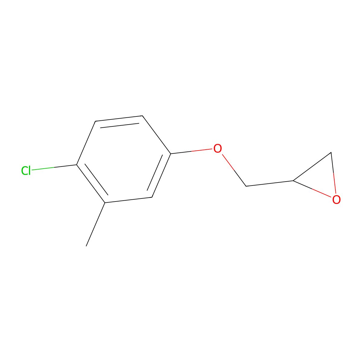 2-[(4-Chloro-3-methylphenoxy)methyl]oxirane molecular structure, CAS 22421-57-4