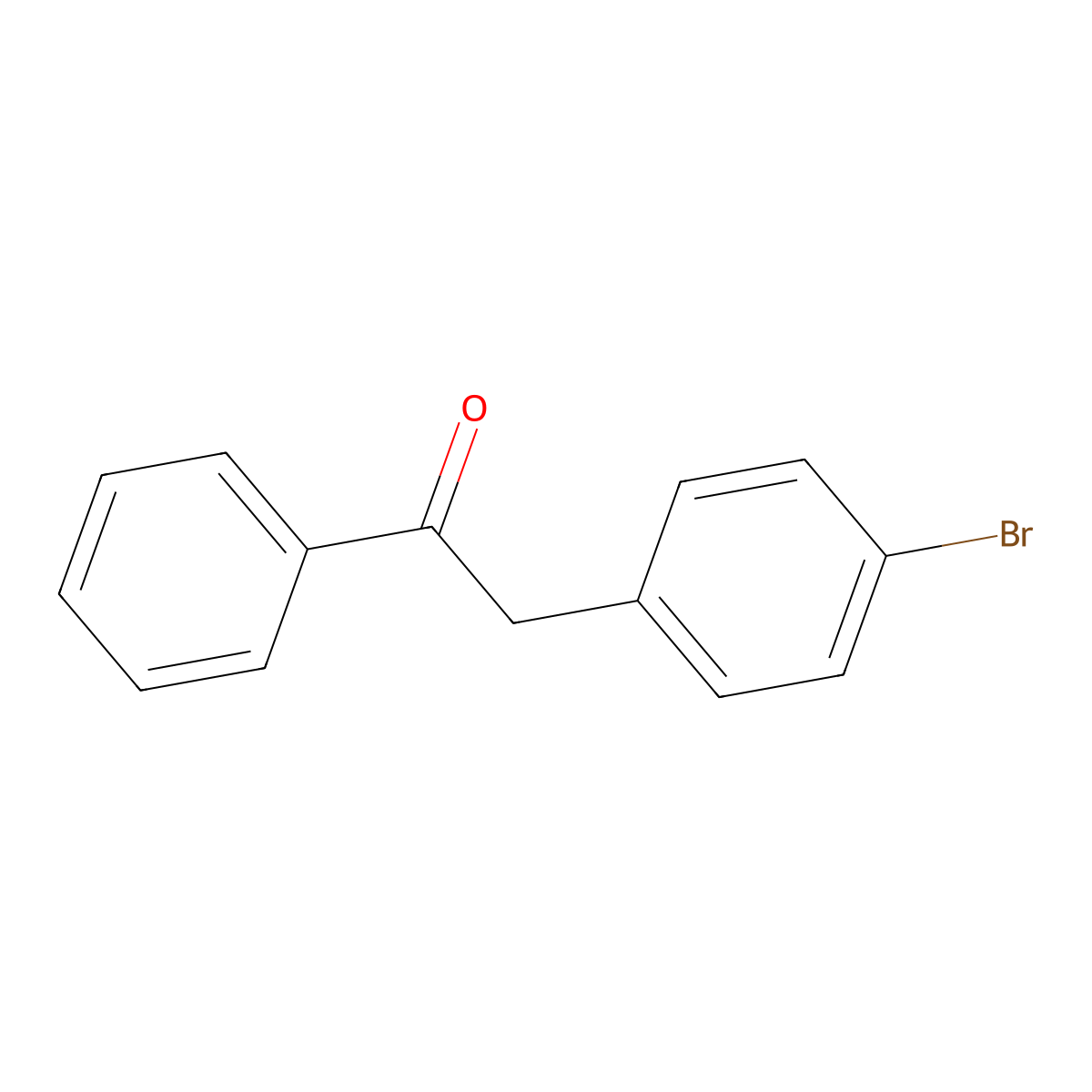 2-(4-Bromophenyl)-1-phenylethan-1-one molecular structure, CAS 22421-88-1