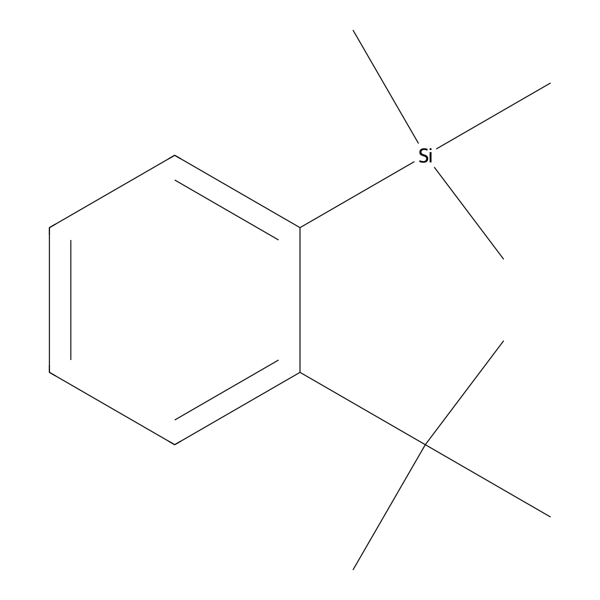 1-(1,1-Dimethylethyl)-2-(trimethylsilyl)benzene molecular structure, CAS 22424-63-1