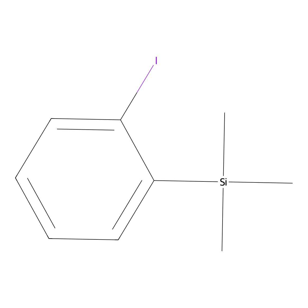 (2-Iodophenyl)trimethylsilane molecular structure, CAS 22424-65-3