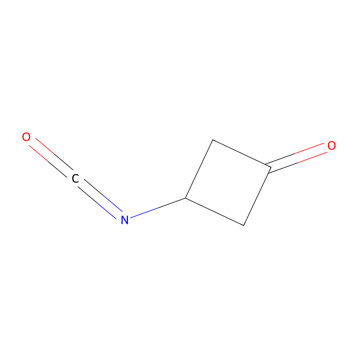 3-Isocyanatocyclobutan-1-one molecular structure, CAS 2242453-24-1