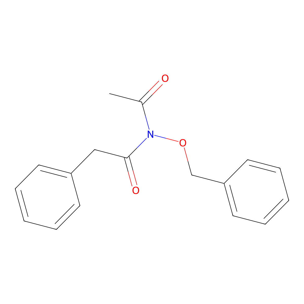 N-Acetyl-N-(benzyloxy)-2-phenylacetamide molecular structure, CAS 22426-99-9