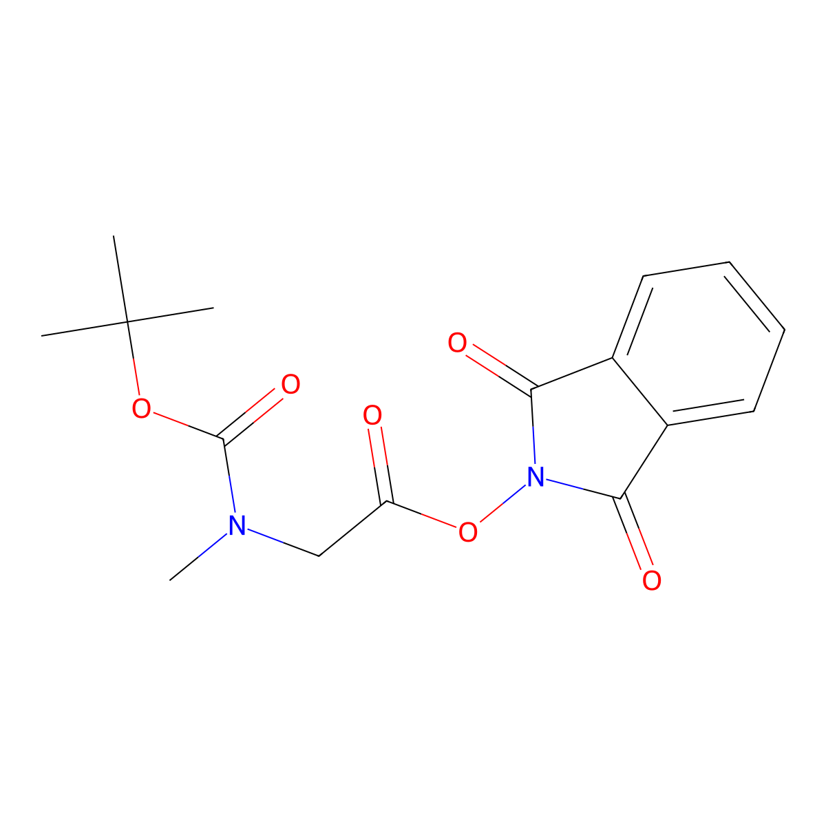 1,3-dioxo-2,3-dihydro-1H-isoindol-2-yl 2-(((tert-butoxy)carbonyl)(methyl)amino)acetate molecular structure, CAS 2242625-59-6