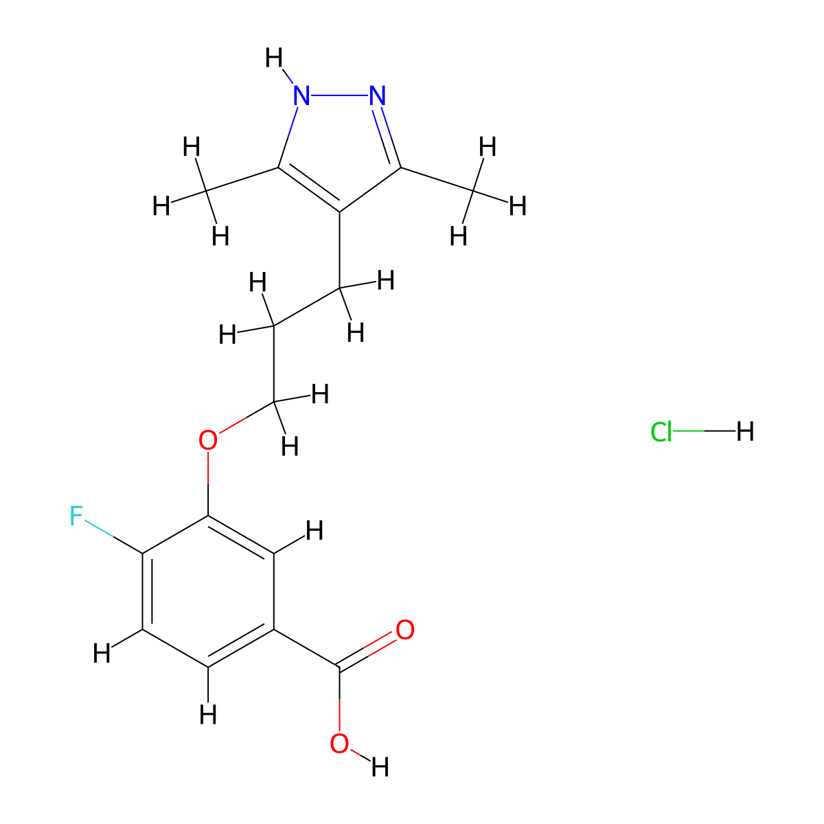 Acoramidis Hydrochloride molecular structure, CAS 2242751-53-5