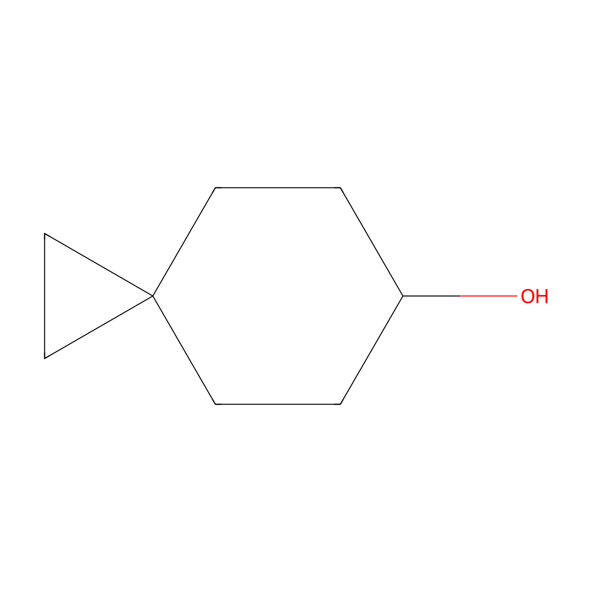 Spiro[2.5]octan-6-ol molecular structure, CAS 22428-83-7
