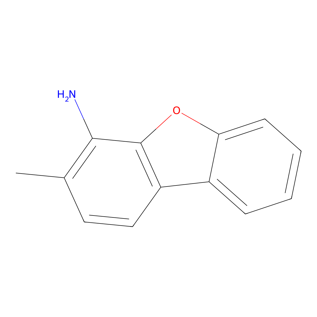 3-Methyldibenzo[b,d]furan-4-amine molecular structure, CAS 2242884-85-9