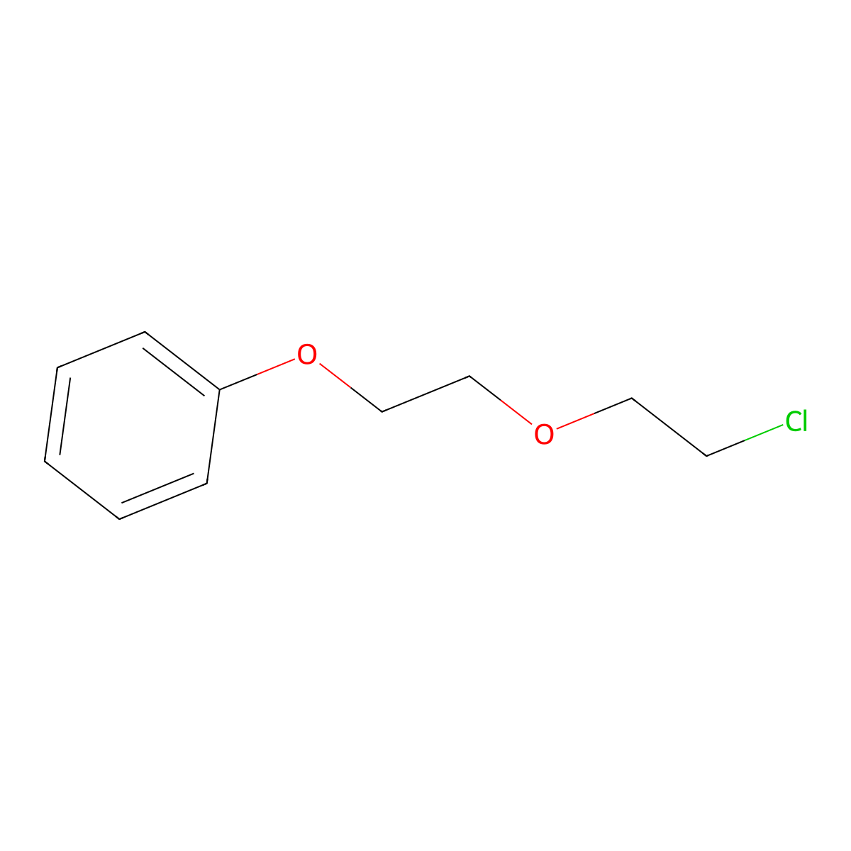 2-Chloroethyl 2-phenoxyethyl ether molecular structure, CAS 2243-44-9