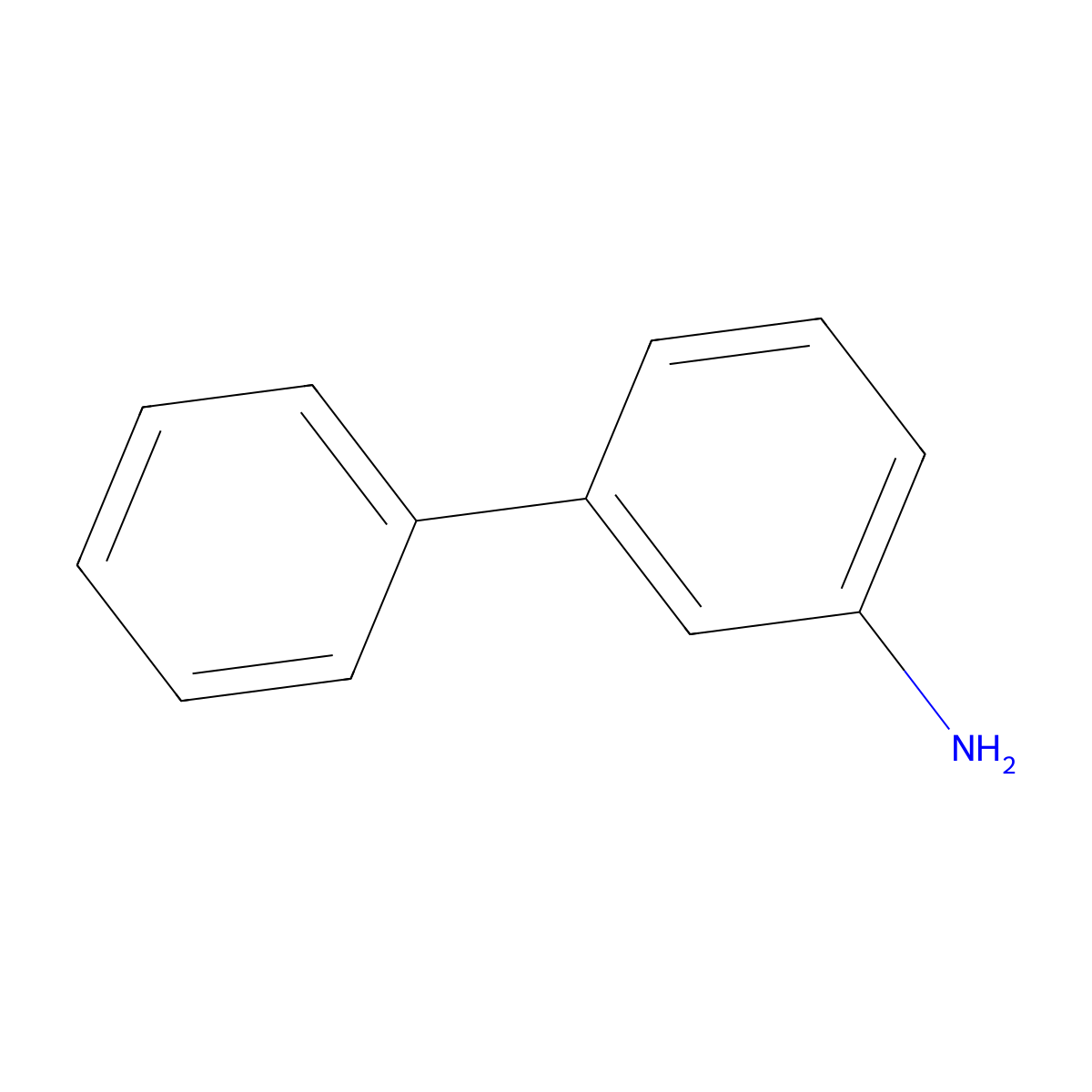 3-Aminobiphenyl molecular structure, CAS 2243-47-2