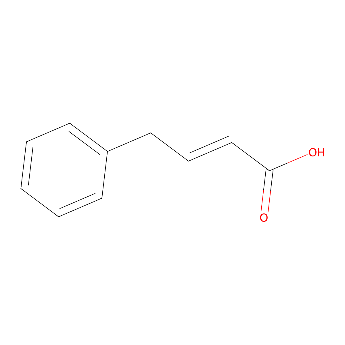4-Phenyl-2-butenoic acid molecular structure, CAS 2243-52-9