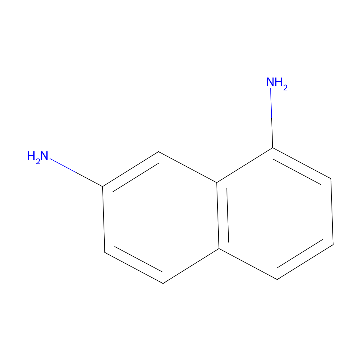 1,7-Naphthalenediamine molecular structure, CAS 2243-64-3