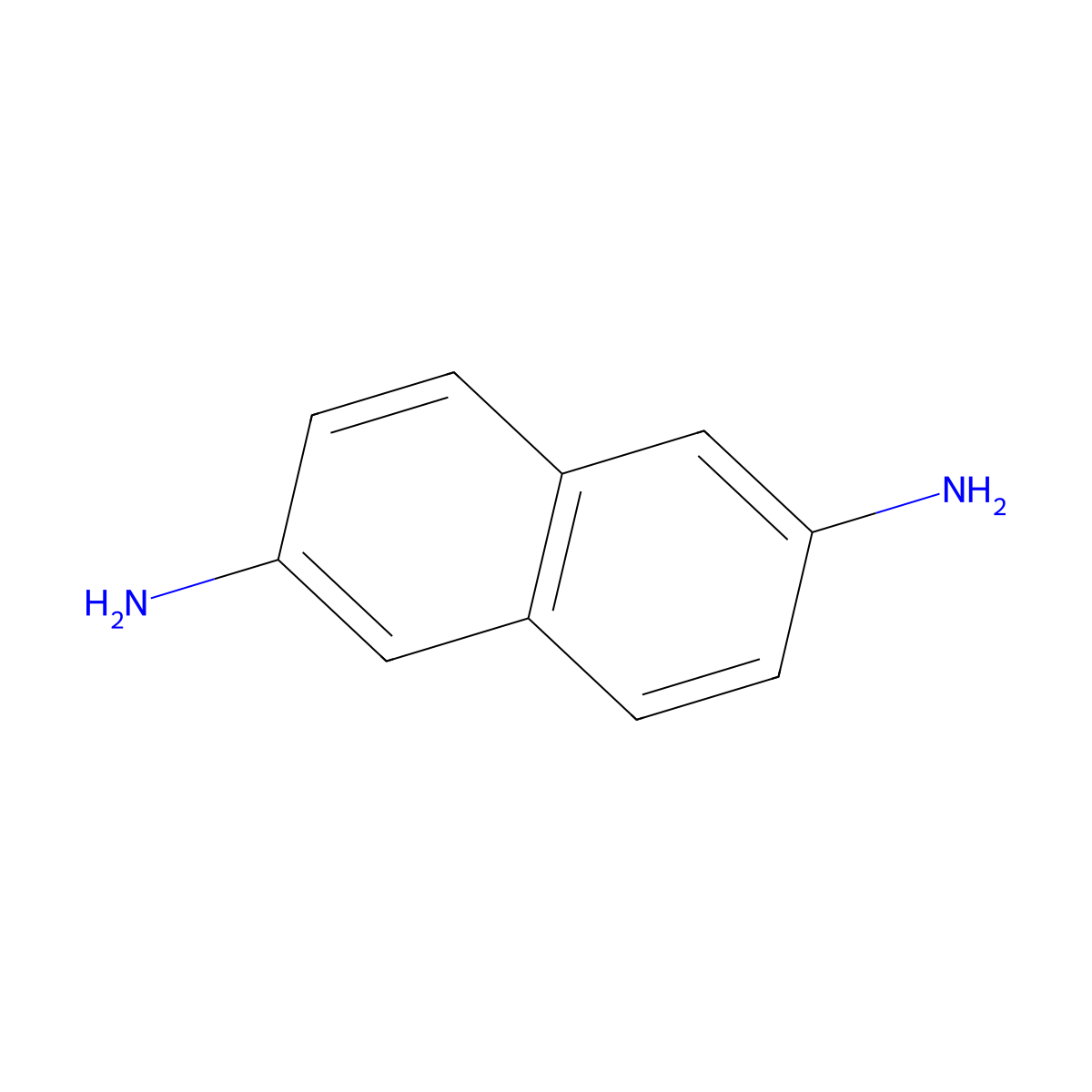 Naphthalene-2,6-diamine molecular structure, CAS 2243-67-6