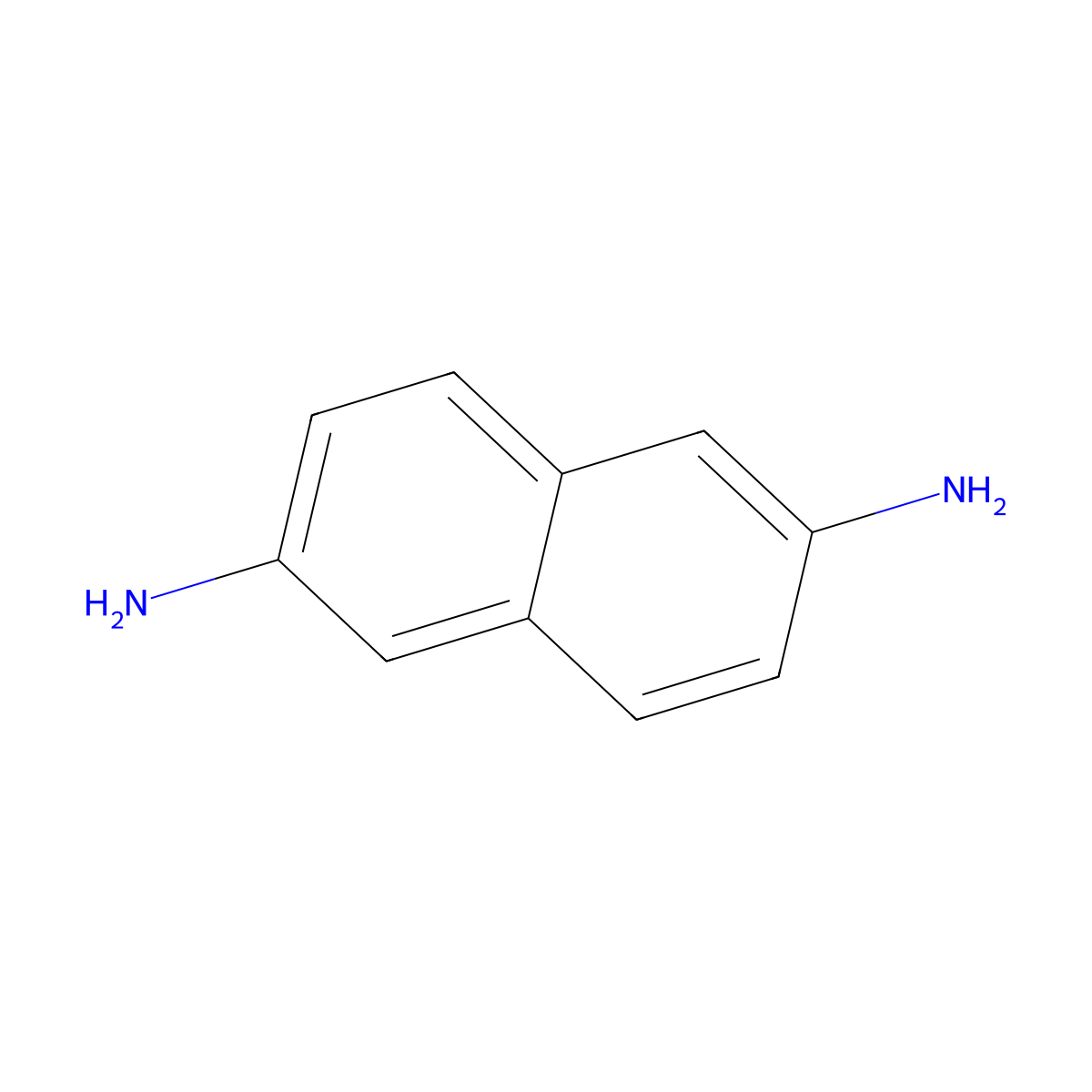 Naphthalene-2,6-diamine molecular structure, CAS 2243-67-6