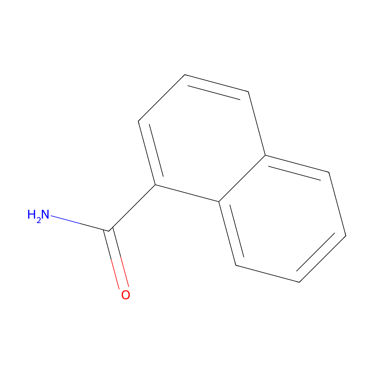 1-Naphthalenecarboxamide molecular structure, CAS 2243-81-4