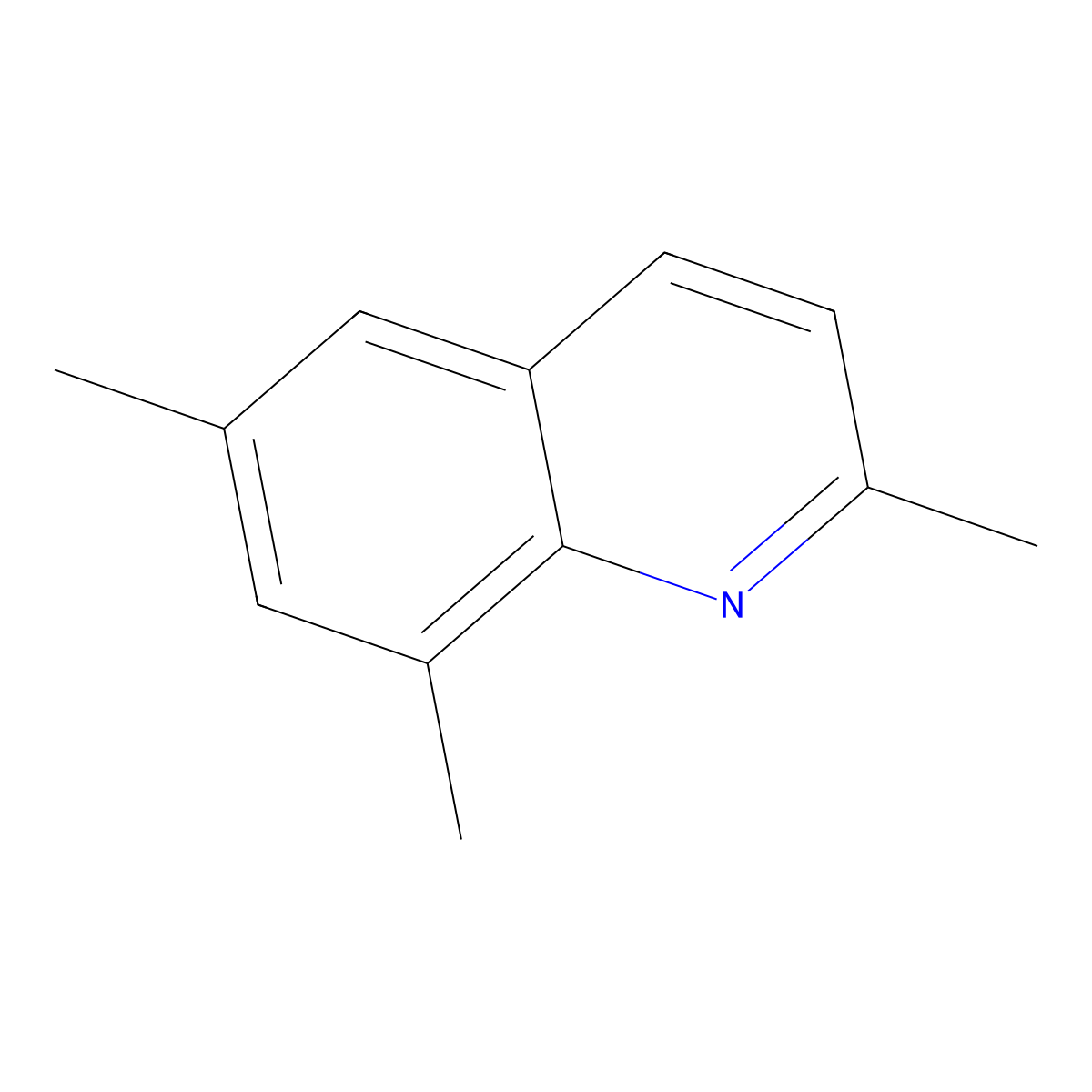 2,6,8-Trimethylquinoline molecular structure, CAS 2243-90-5