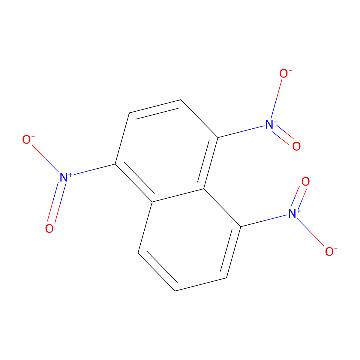 1,4,5-Trinitronaphthalene molecular structure, CAS 2243-95-0