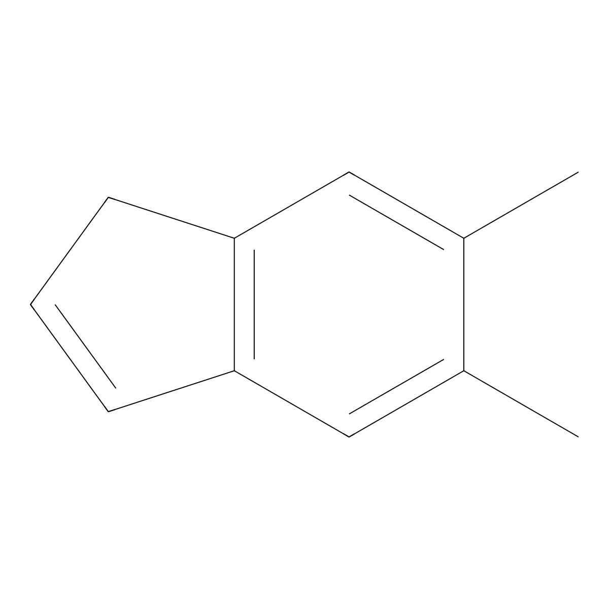 5,6-Dimethyl-1H-indene molecular structure, CAS 22430-63-3