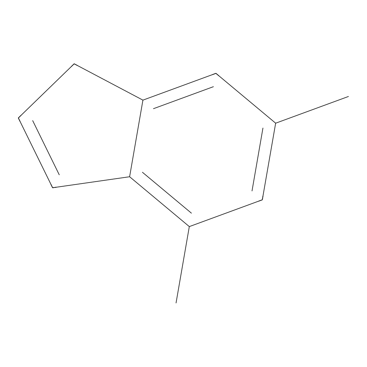 4,6-dimethyl-1H-indene molecular structure, CAS 22430-64-4