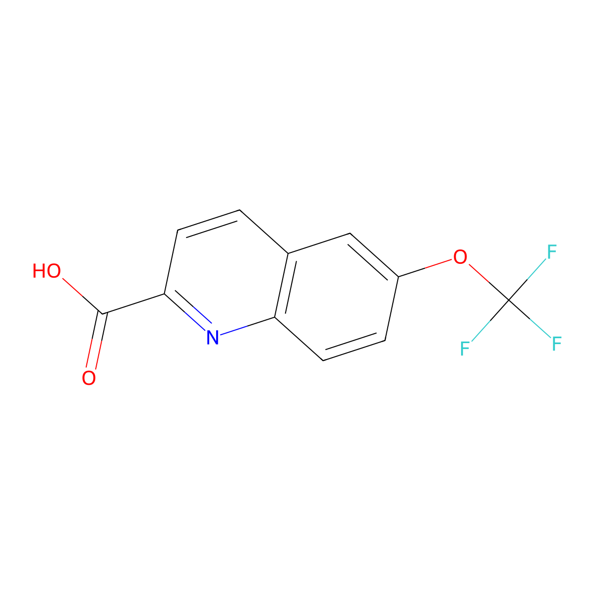 6-(Trifluoromethoxy)quinoline-2-carboxylic acid molecular structure, CAS 2243001-33-2