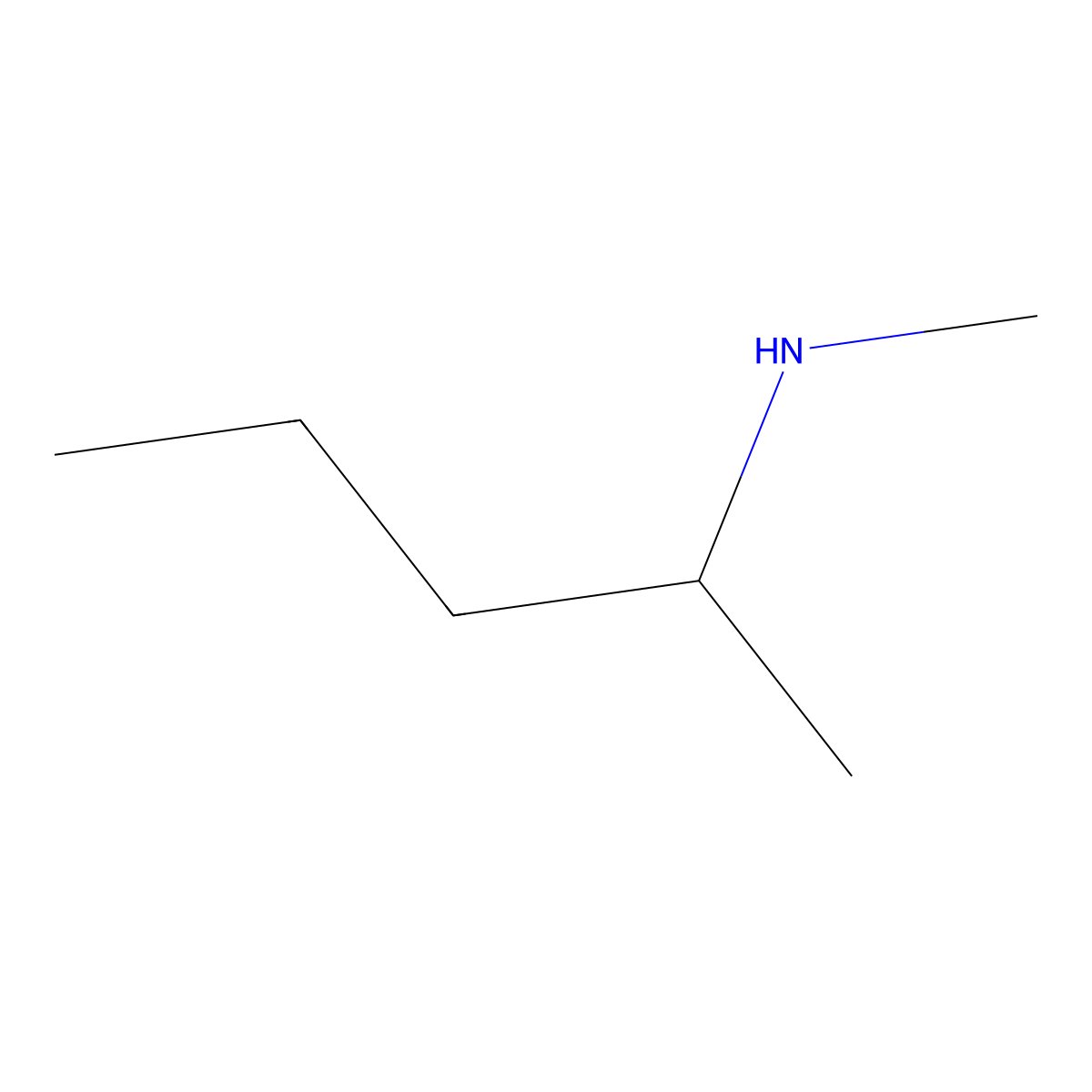 N-Methylpentan-2-amine molecular structure, CAS 22431-10-3