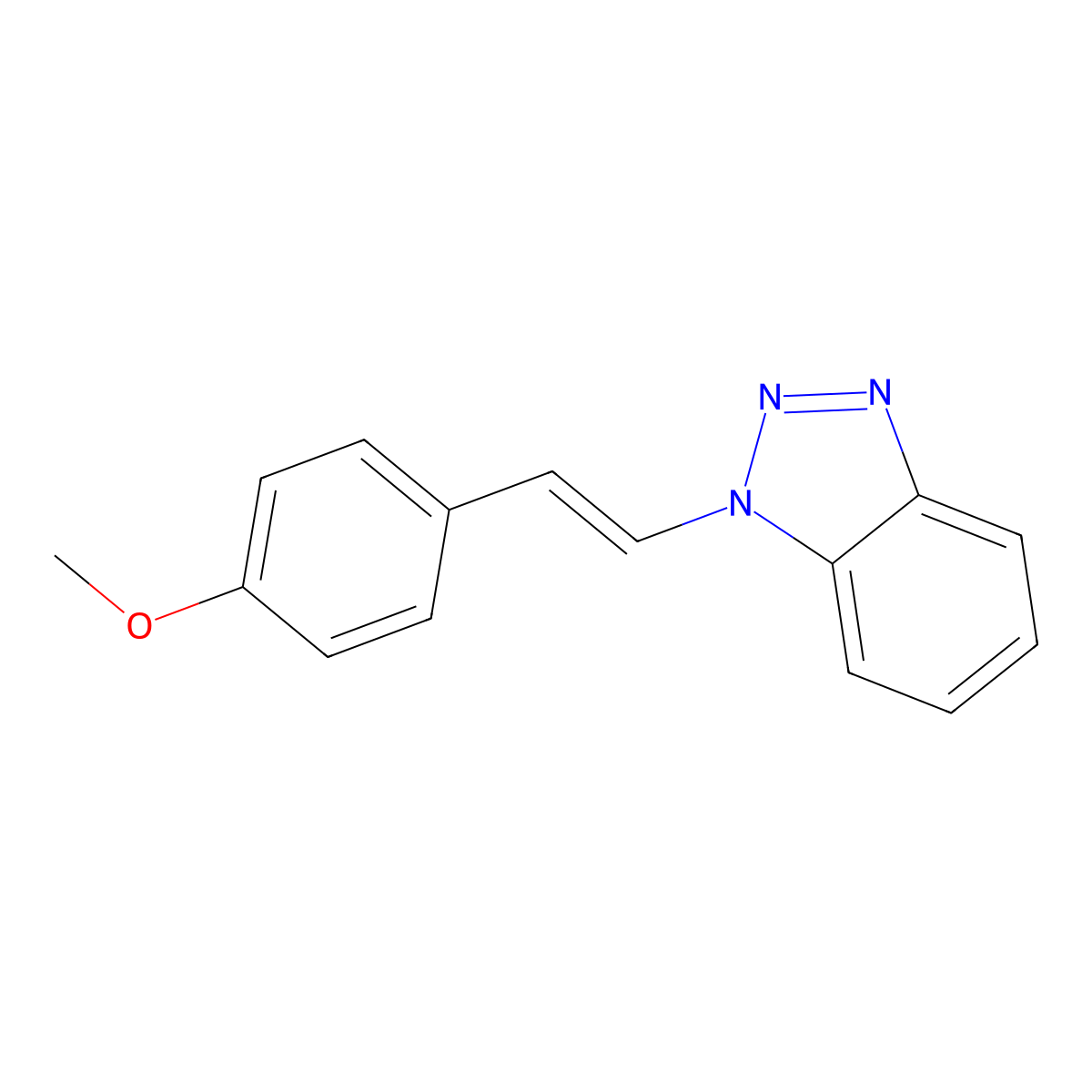 1-(4-Methoxystyryl)-1H-benzotriazole molecular structure, CAS 224310-55-8