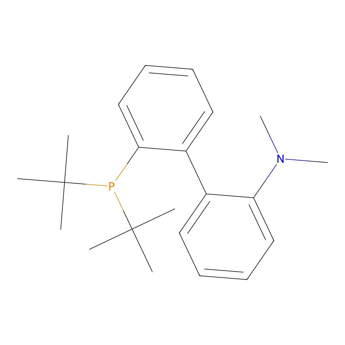 2-Di-tert-butylphosphino-2'-(N,N-dimethylamino)biphenyl molecular structure, CAS 224311-49-3