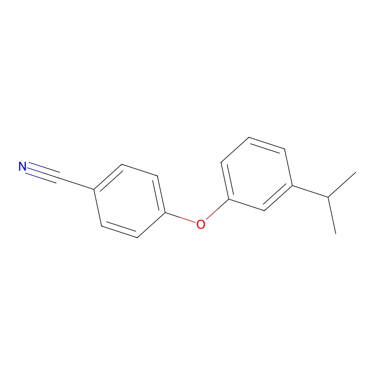 4-[3-(Propan-2-yl)phenoxy]benzonitrile molecular structure, CAS 224311-63-1
