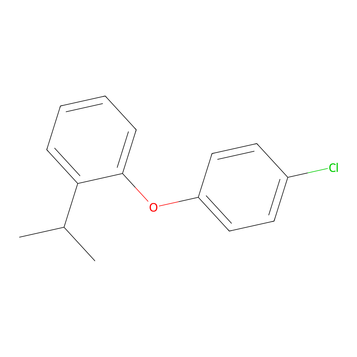 1-(4-Chlorophenoxy)-2-(propan-2-yl)benzene molecular structure, CAS 224311-65-3
