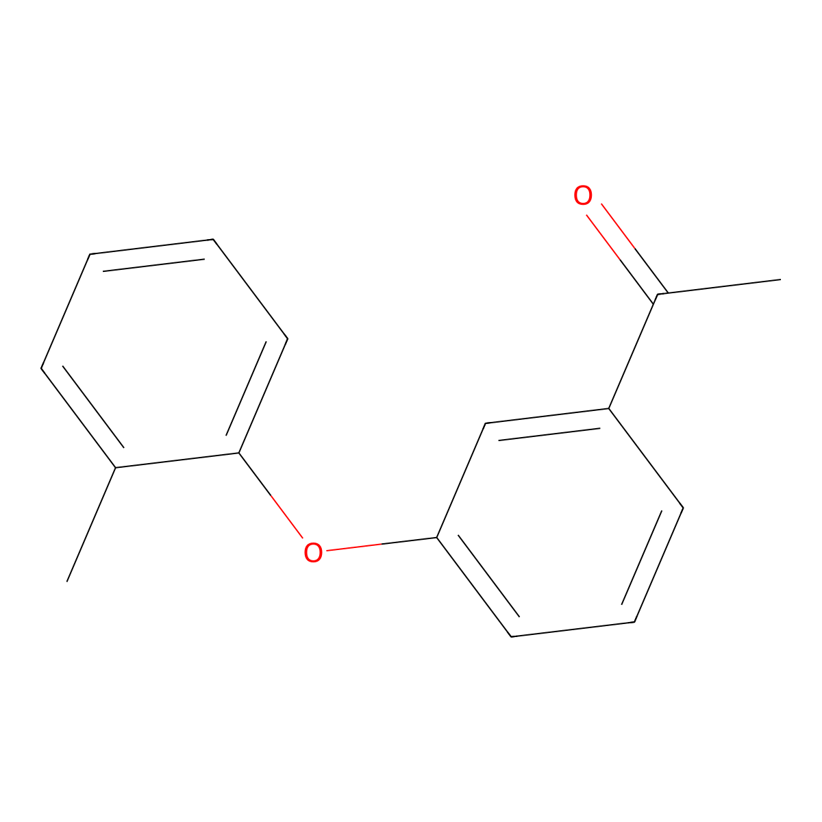 1-[3-(2-Methylphenoxy)phenyl]ethan-1-one molecular structure, CAS 224311-66-4