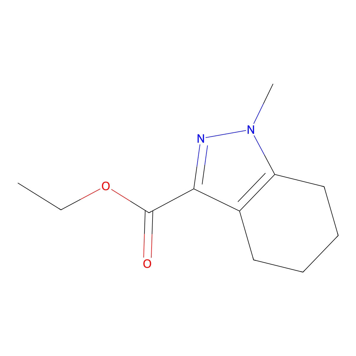Ethyl 1-methyl-4,5,6,7-tetrahydro-1H-indazole-3-carboxylate molecular structure, CAS 224314-24-3
