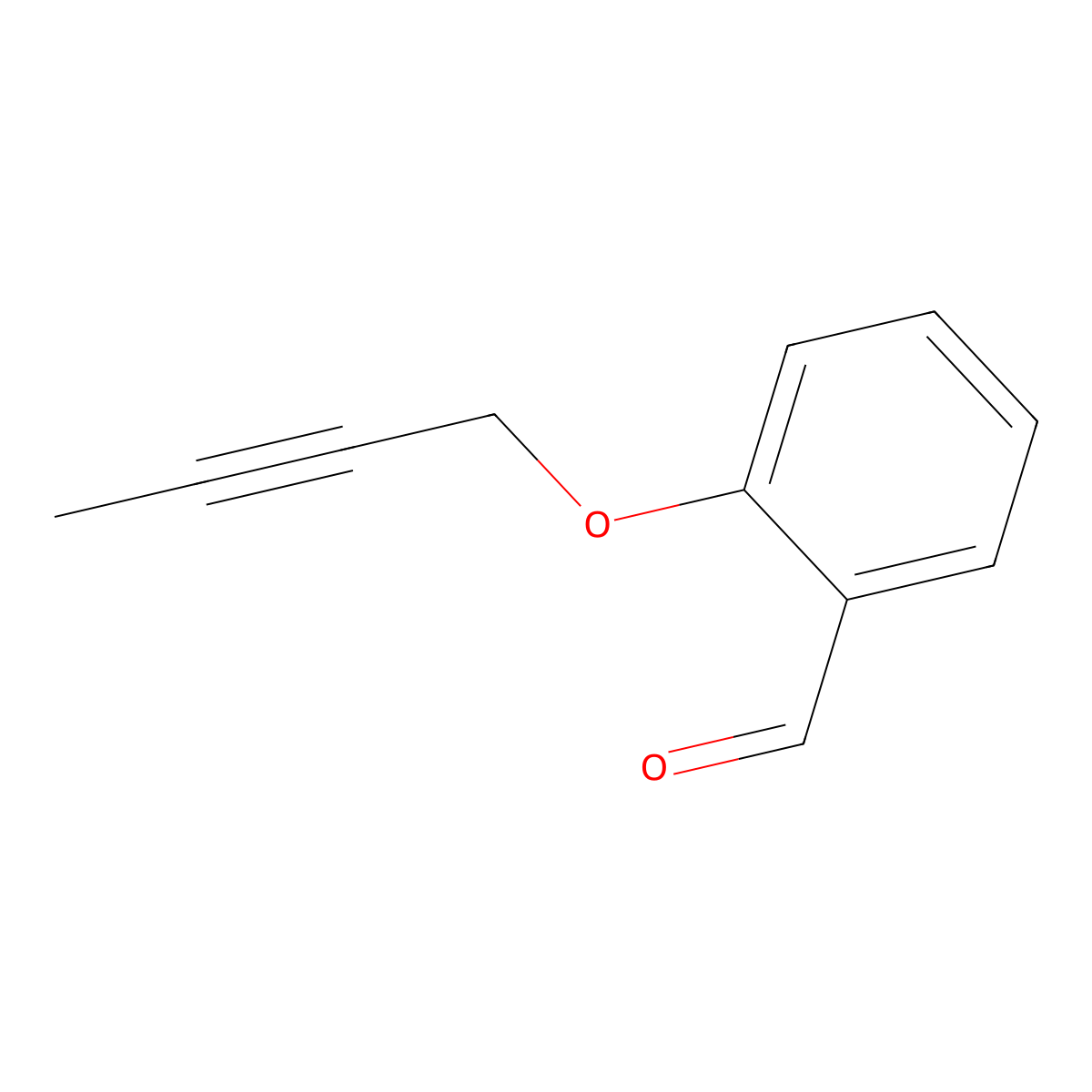 2-(2-Butyn-1-yloxy)benzaldehyde molecular structure, CAS 224317-66-2