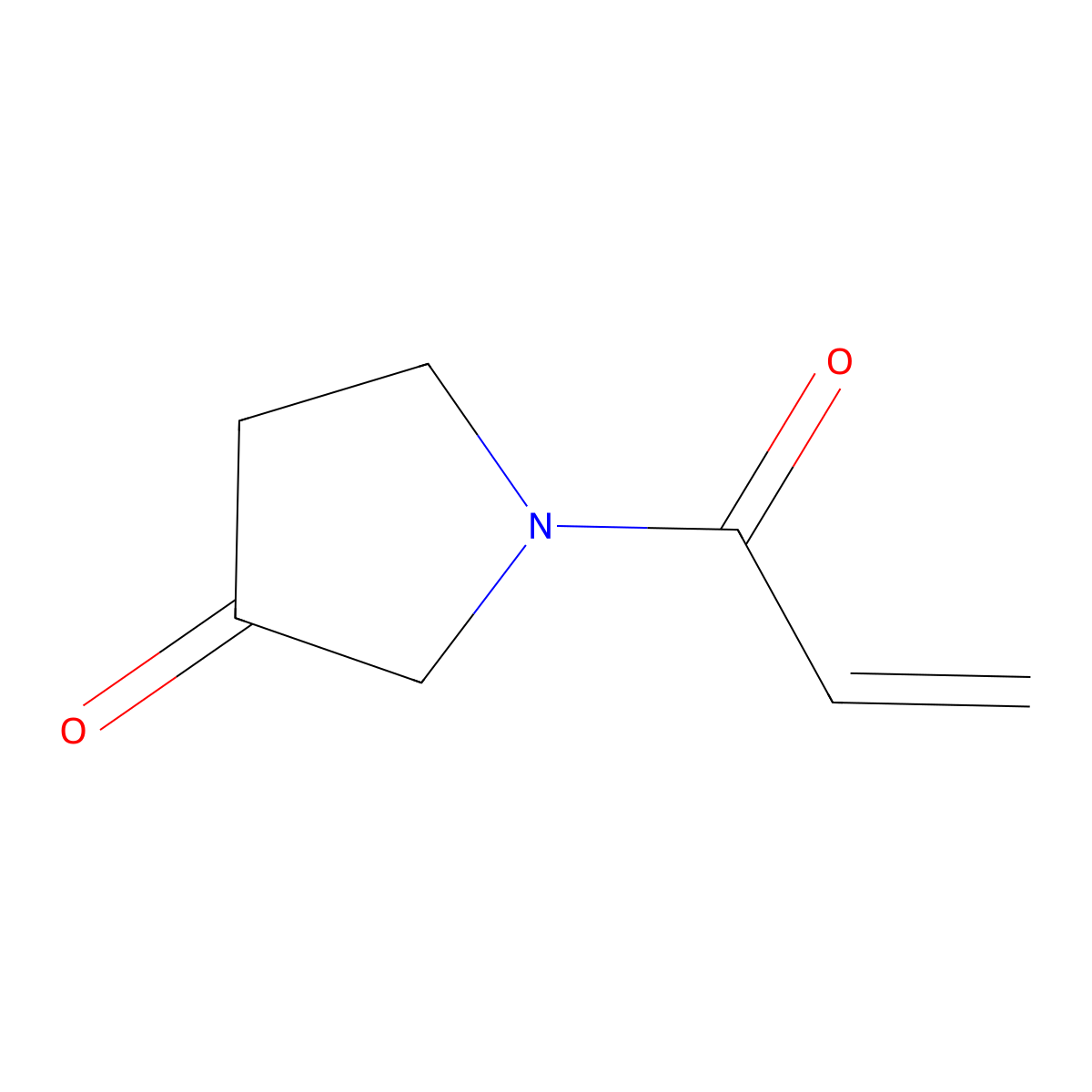 1-(Prop-2-enoyl)pyrrolidin-3-one molecular structure, CAS 2243177-07-1