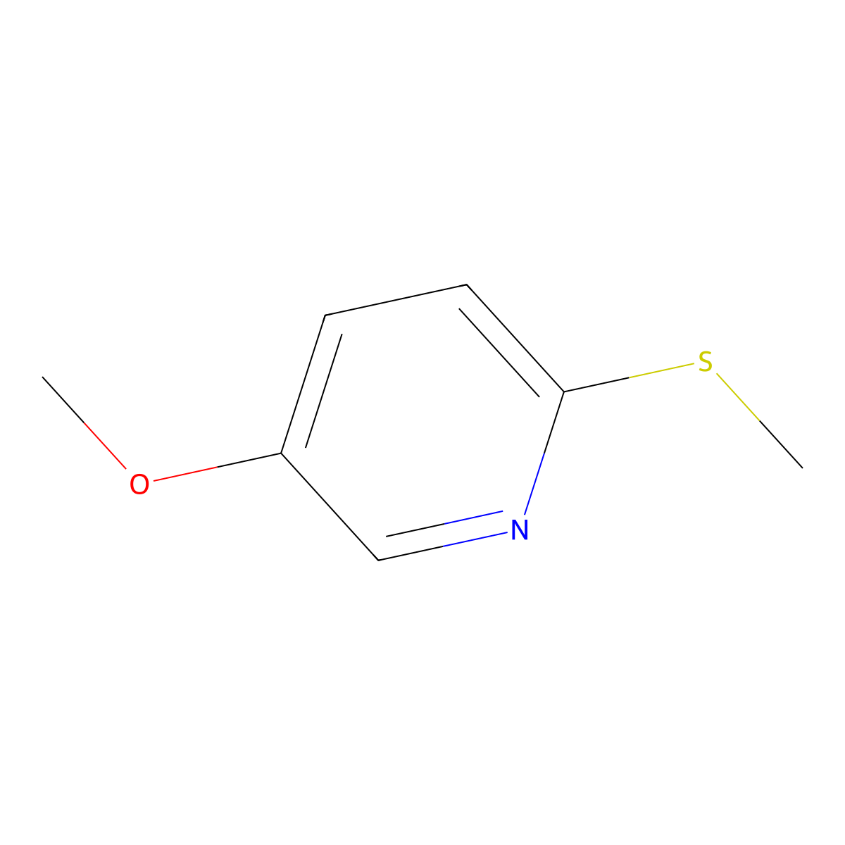 5-Methoxy-2-(methylthio)pyridine molecular structure, CAS 2243215-44-1