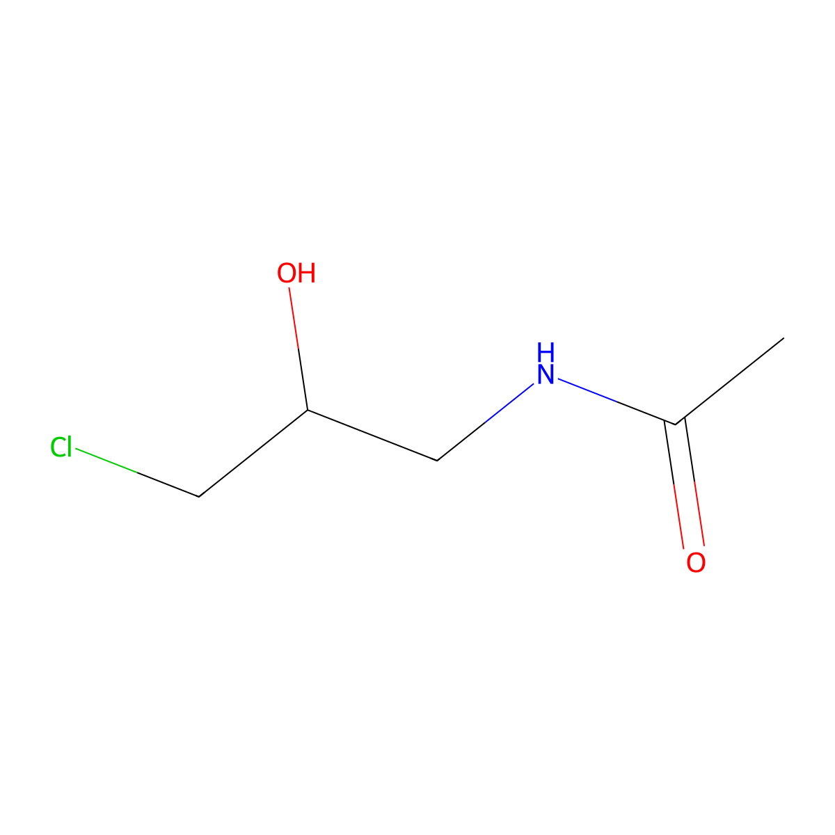 (S)-N-(3-Chloro-2-hydroxypropyl)acetamide molecular structure, CAS 224323-47-1