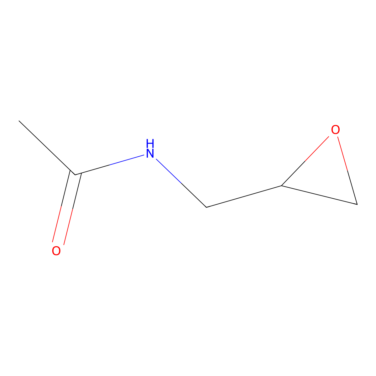 N-(Oxiran-2-ylmethyl)acetamide molecular structure, CAS 224323-49-3