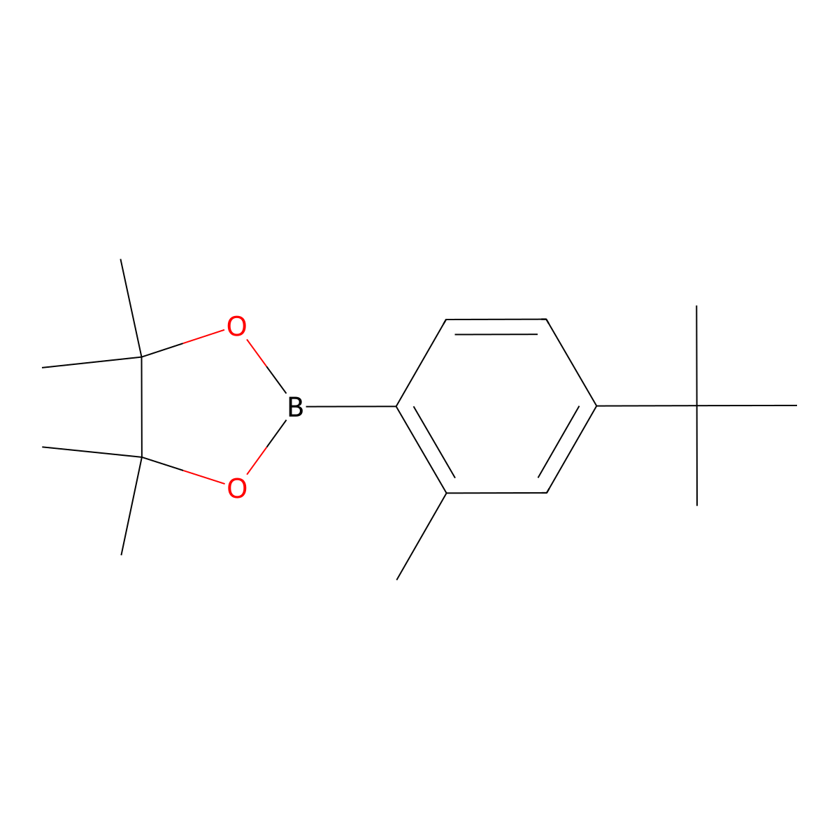 2-(4-Tert-butyl-2-methylphenyl)-4,4,5,5-tetramethyl-1,3,2-dioxaborolane molecular structure, CAS 2243254-46-6