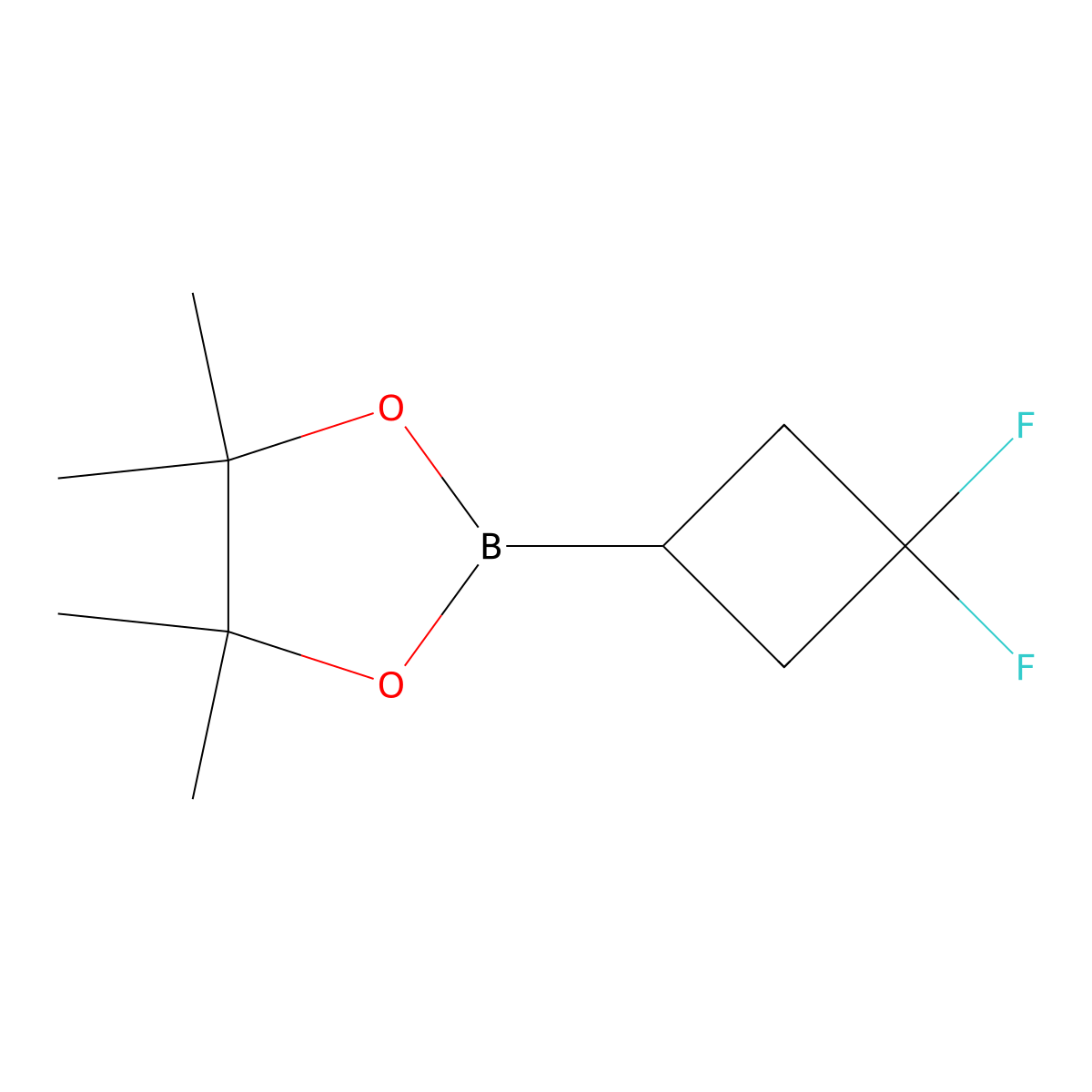 2-(3,3-Difluorocyclobutyl)-4,4,5,5-tetramethyl-1,3,2-dioxaborolane molecular structure, CAS 2243345-24-4
