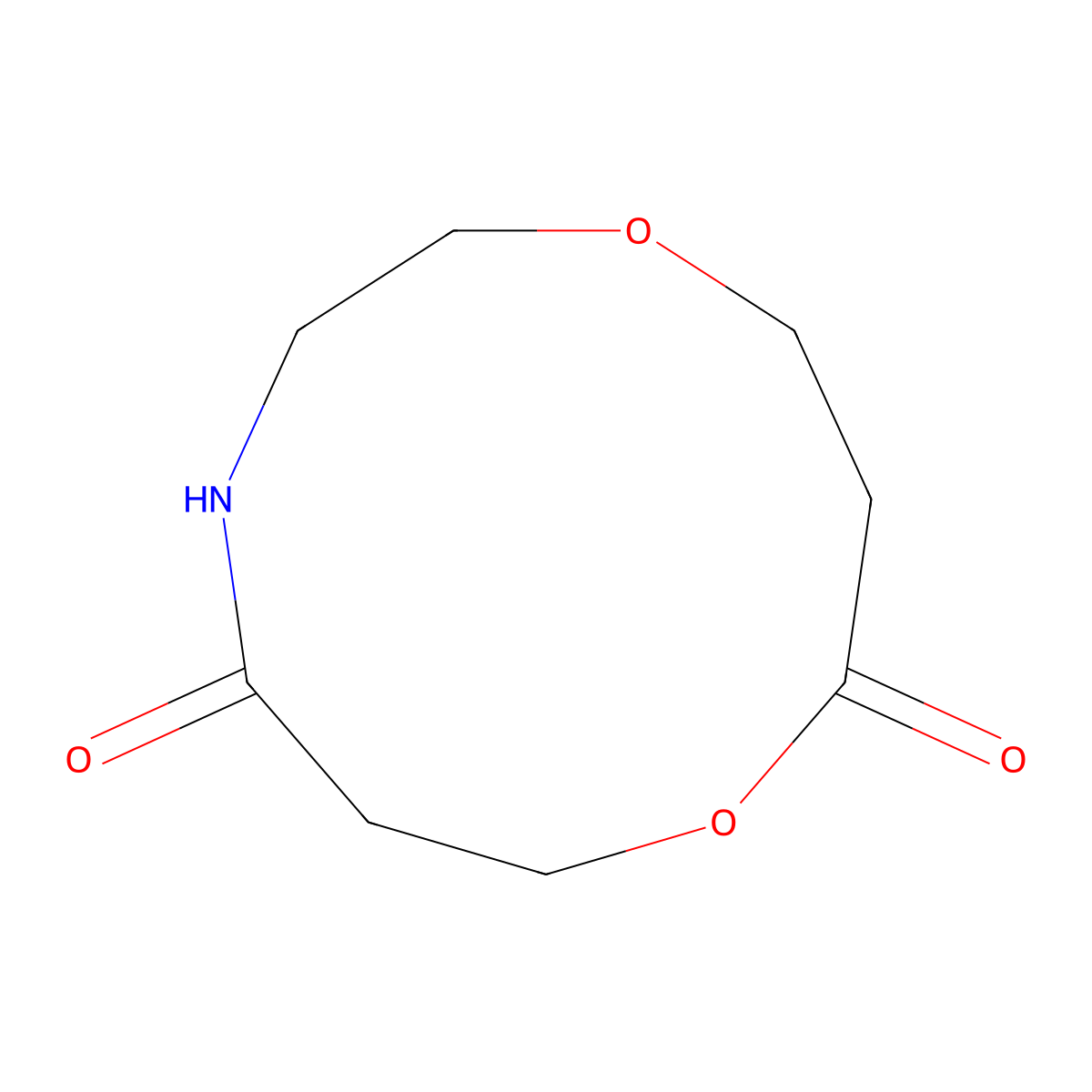 1,8-Dioxa-4-azacycloundecane-5,9-dione molecular structure, CAS 2243351-37-1