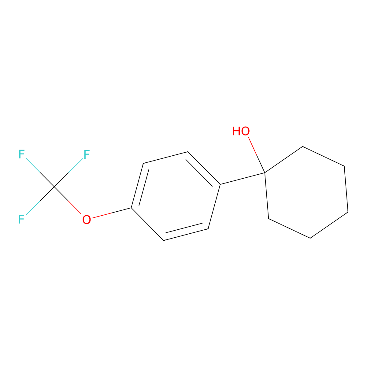 1-(4-(Trifluoromethoxy)phenyl)cyclohexanol molecular structure, CAS 2243440-09-5