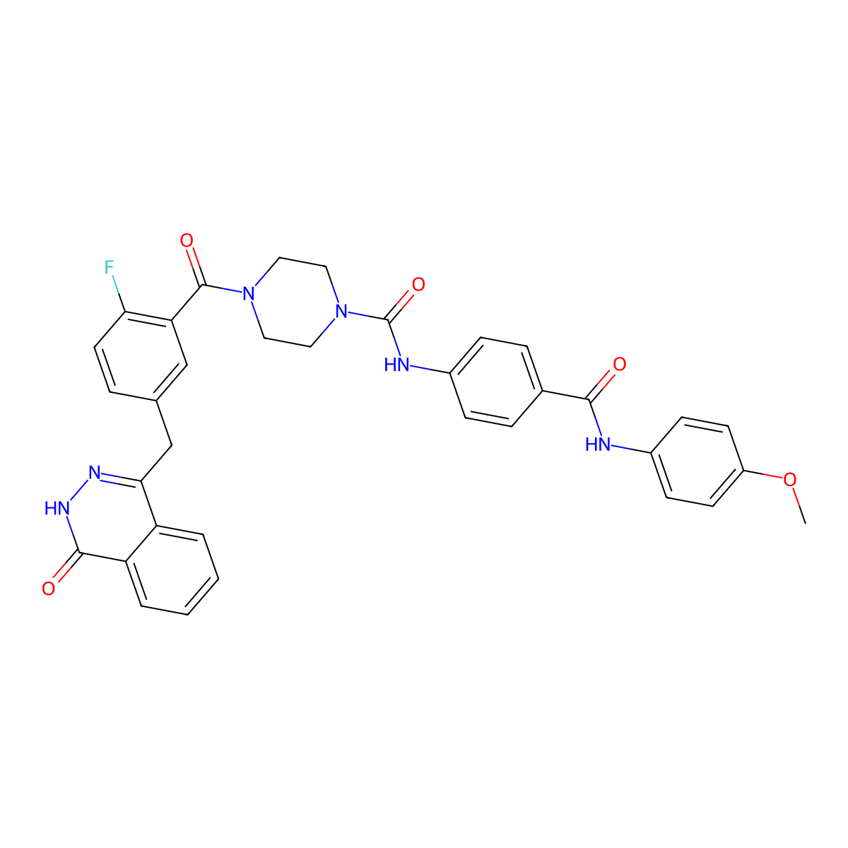 Parp1/2/tnks1/2-IN-1 molecular structure, CAS 2243453-32-7