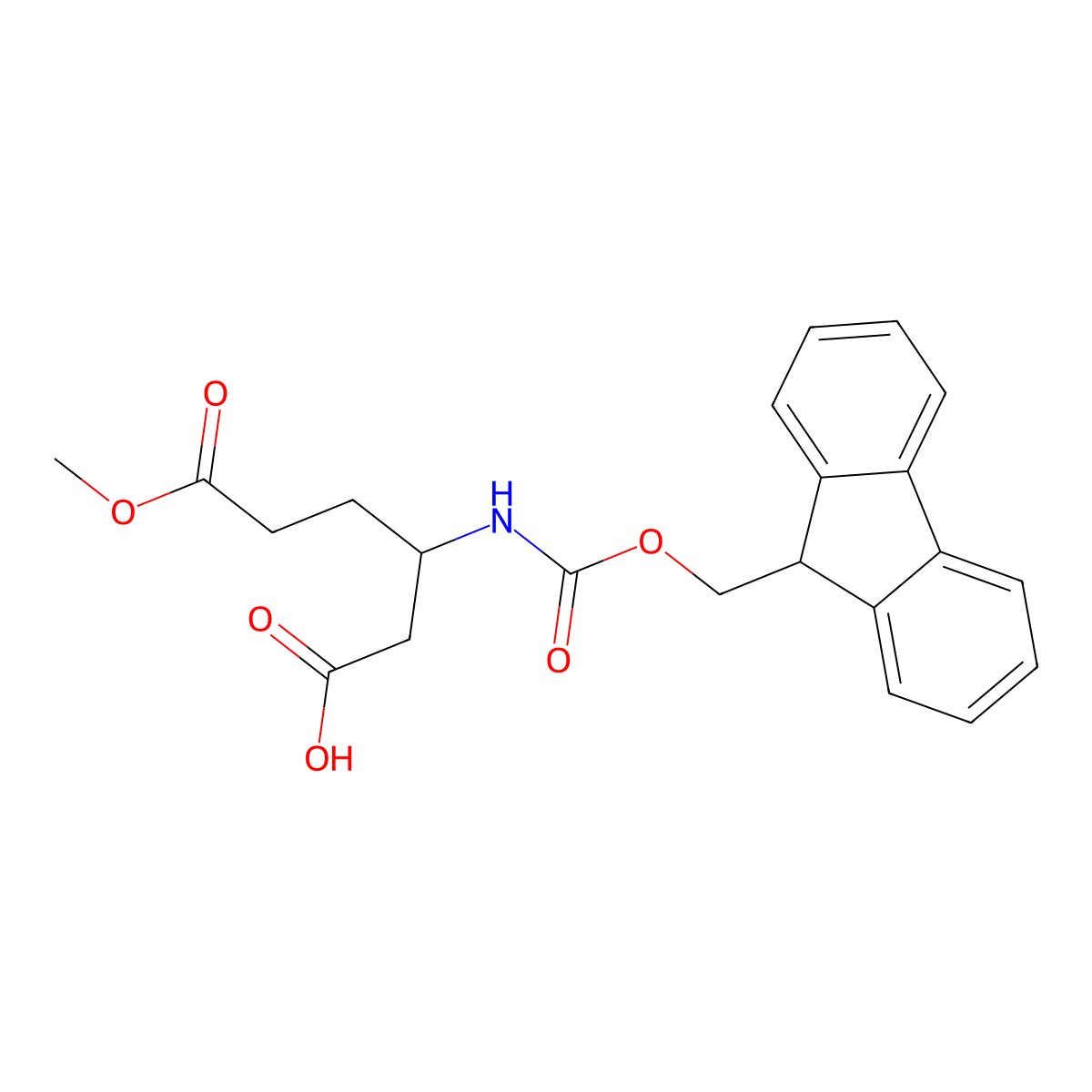 (3R)-3-(9H-Fluoren-9-ylmethoxycarbonylamino)-6-methoxy-6-oxohexanoic acid molecular structure, CAS 2243501-52-0