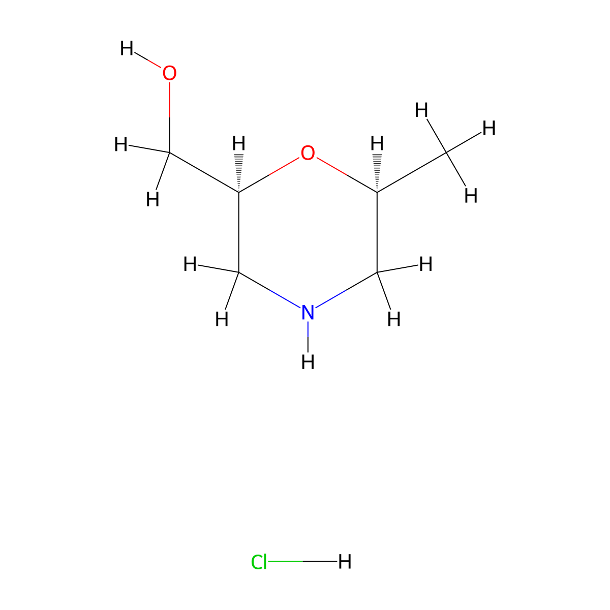 [(2S,6S)-6-methylmorpholin-2-yl]methanol hydrochloride molecular structure, CAS 2243501-64-4